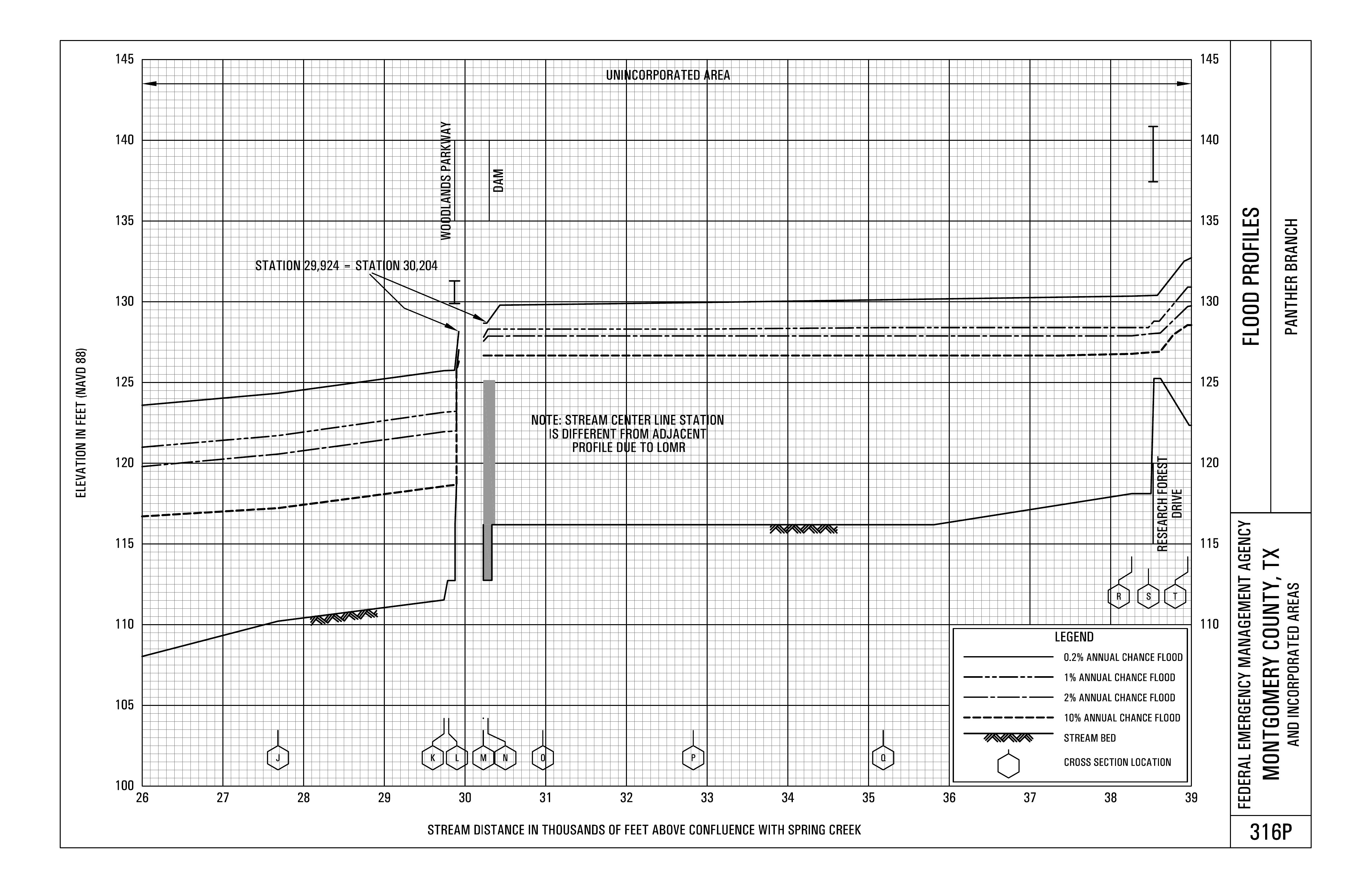 FEMA Panther Branch flood profile panel 316P